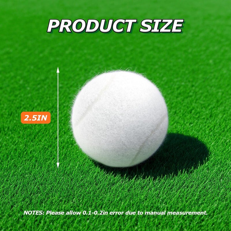 Bac-kitchen Tennis Balls, 6 Pack High Elasticity Practice Tennis Balls with Mesh Bag, Ideal for Beginner, Exercise Playing Balls for Pet Dog - Image 2